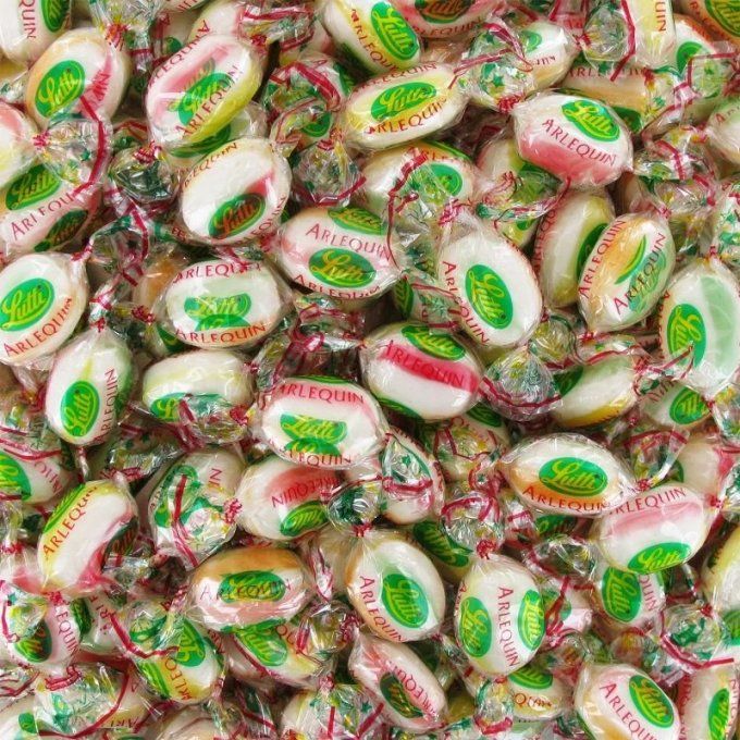 arlequin bonbon fruité acidulé pour candy bar anniversaire rétro