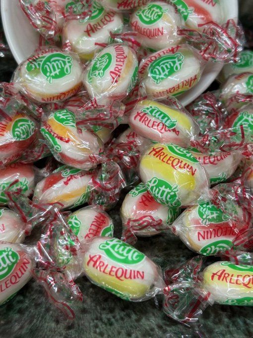 arlequin bonbon fruité acidulé pour candy bar anniversaire rétro