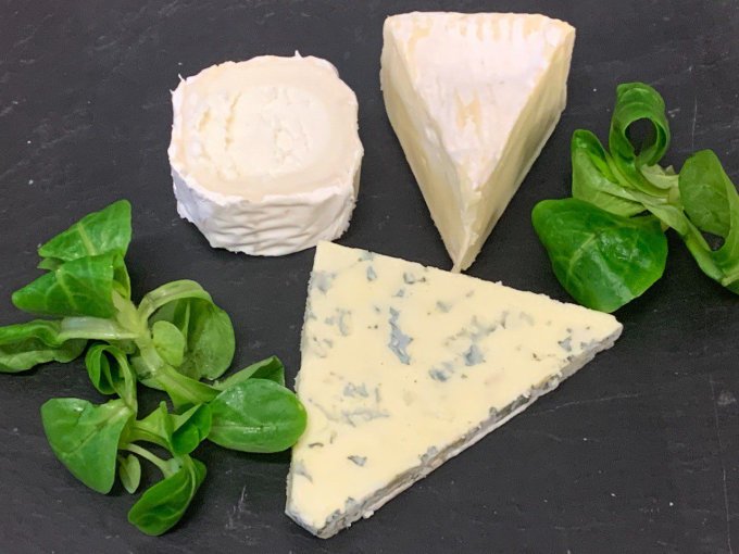 Assortiment de trois fromages (60 grammes) (Catalogue de fêtes 2023)