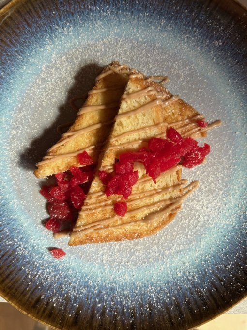 Brioche perdue sauce noisette, abricots aux coquelicots (100 grammes) -En 24h-