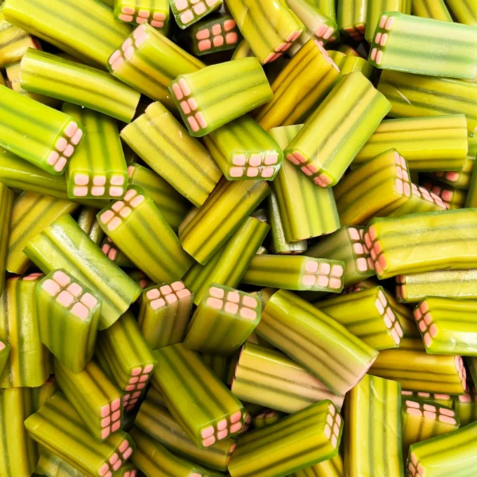 Brique Pastèque Lisse bonbon moelleux fruité pour candy bar anniversaire et fête