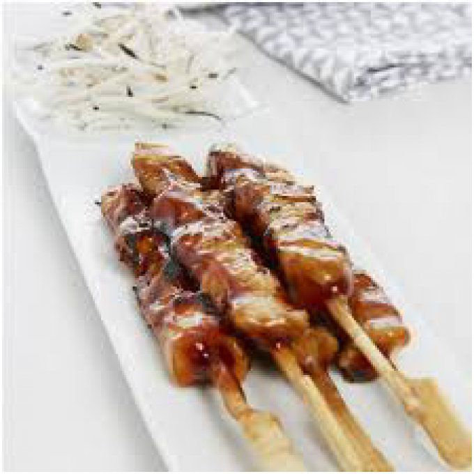 Brochette yakitori laquée au soja