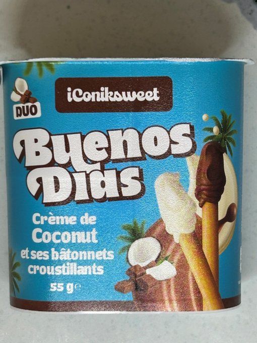 buenos dias crème de coco snack exotique croustillant gourmand noix de coco