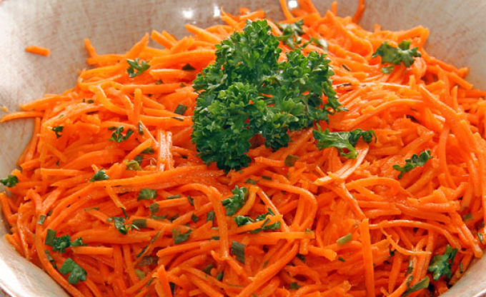 Carottes râpées (150 grammes) 