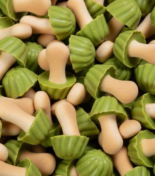 Champignons à la pistache Lozano pour candy bar mariage anniversaire baptême