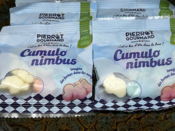 cumulo nimbus pierrot gourmand bonbon nuage moelleux fruité candy bar