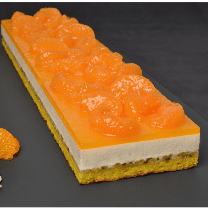 Entremet mandarine nougat (75 grammes) (catalogue de fêtes 2025)