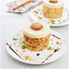 Entremet vanille praliné pain d'épices (80 grammes) (catalogue de fêtes 2021)