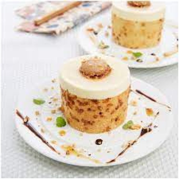 Entremet vanille praliné pain d'épices (80 grammes) (Saint Valentin 2023)