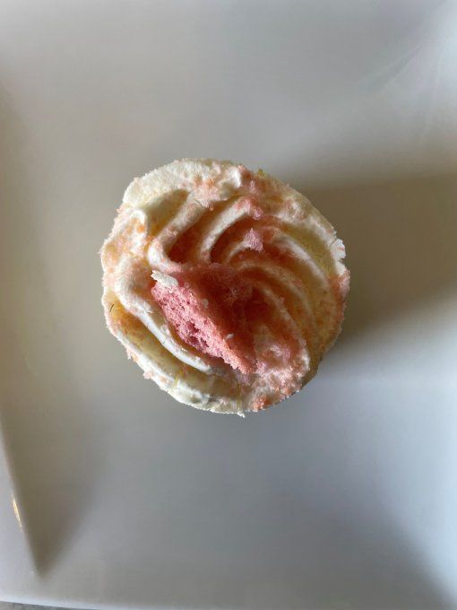 Entremet mangue, citron et biscuit rose (60 grammes) (catalogue de fêtes 2025)