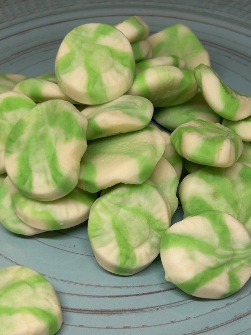 Kiwi twist lisse bonbon gélifié kiwi torsadé pour candy bar anniversaire