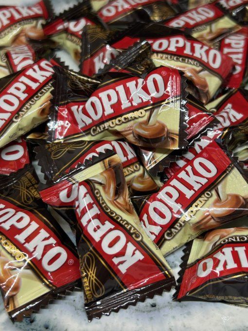Bonbons Kopiko Cappuccino au café crémeux façon cappuccino italien