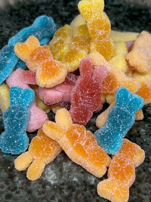 Lapins Crétins Lutti bonbon fruité fun pour anniversaire candy bar et fête enfant