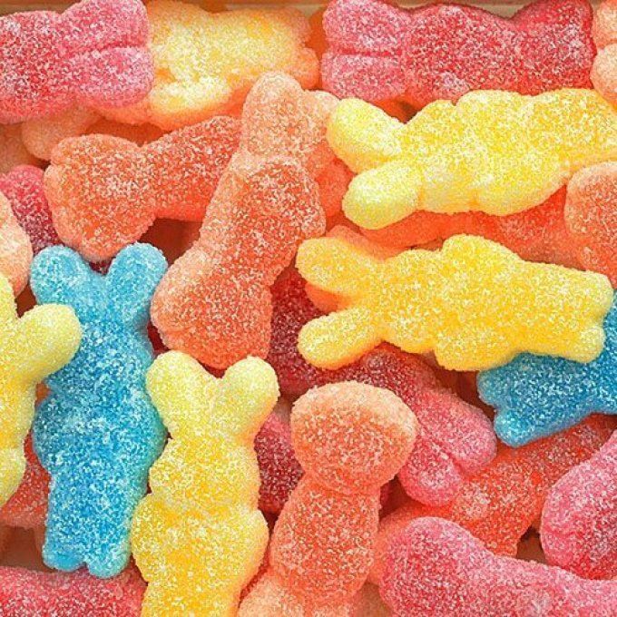 Lapins Crétins Lutti bonbon fruité fun pour anniversaire candy bar et fête enfant