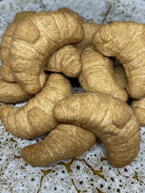 Marshmallows Croissant Bulgari bonbon guimauve fourré pour candy bar mariage anniversaire