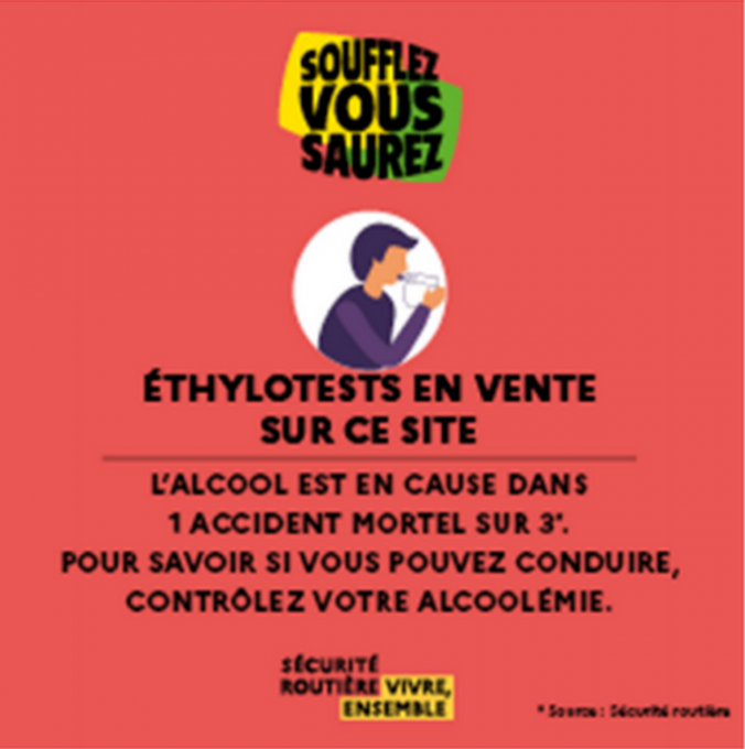 Nos éthylotests -En 24h-