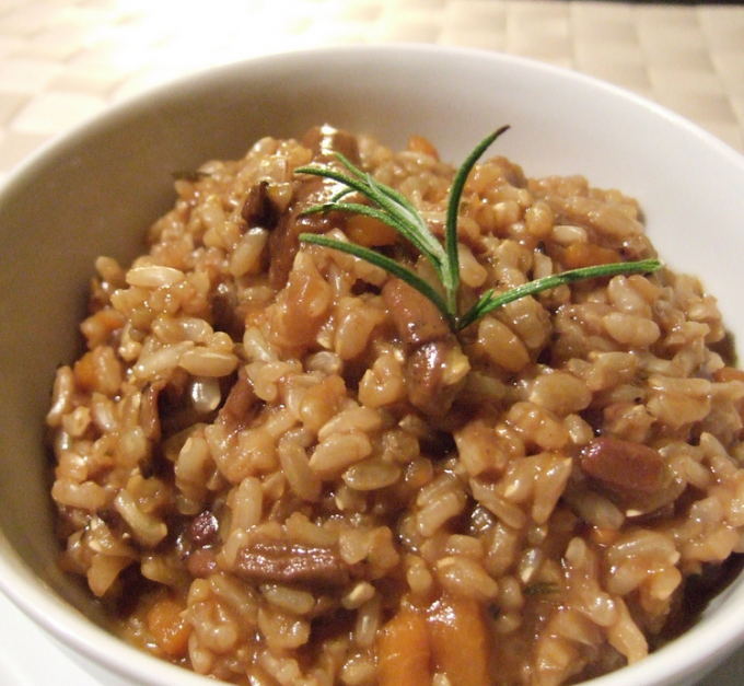 Risotto au parmesan et girolles (200 grammes) (buffet)