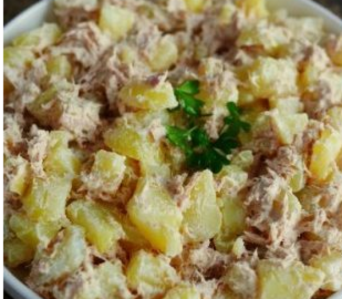 Salade de pommes de terre au thon (150 grammes) (buffet)