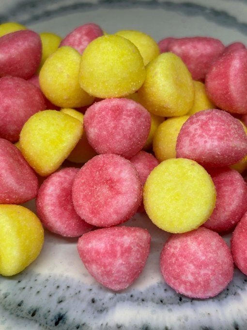 Tagada Pik Lemonade Haribo bonbons gélifiés fraise citron avec enrobage acidulé piquant et double sa