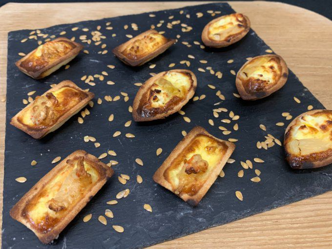 Mini tartelette gésiers confits pesto (cocktail)