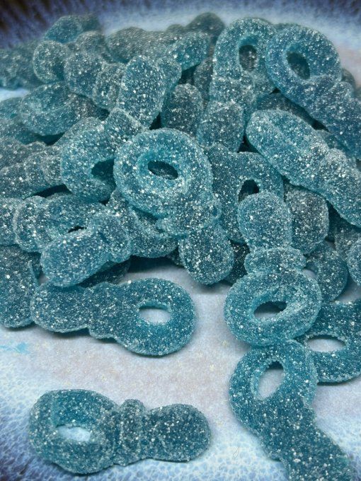 Tétine bleue framboise bonbon sucré pour candy bar anniversaire baptême