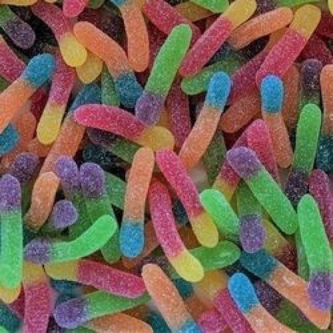 Vers sucrés bonbon gélifié fruité pour candy bar anniversaire
