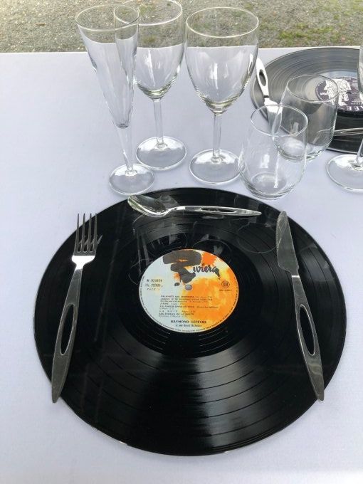 Vinyle 33 tours décoration de table (tarif par jour)