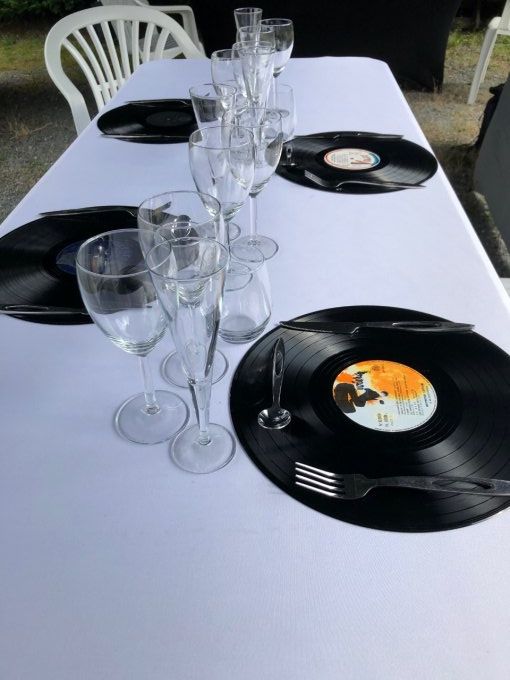 Vinyle 33 tours décoration de table (tarif par jour)